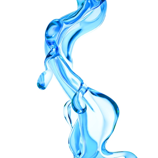 Ilustración de un líquido azul claro