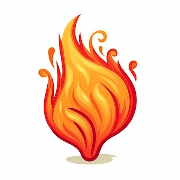 Foto ilustración de llama de fuego