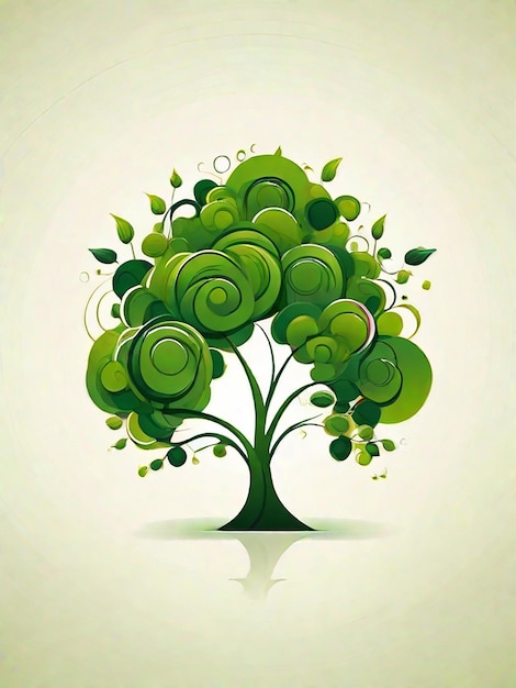 Ilustración del logotipo del árbol vectorial natural Árbol de la naturaleza Raíces doradas y plantilla de diseño de crecimiento
