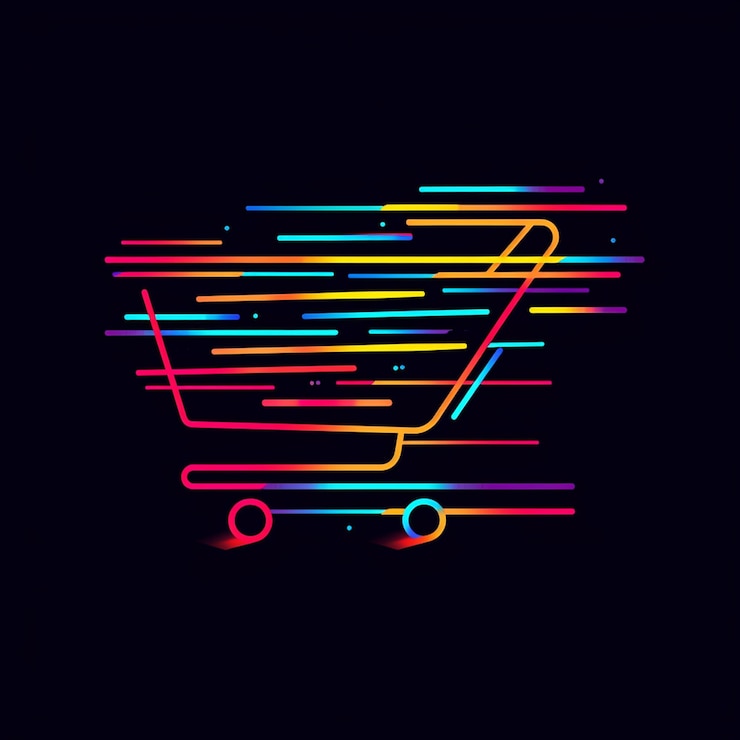 Foto ilustración de logotipo diseño de logotipo de tienda en línea