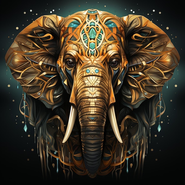 Ilustración del logotipo del elefante