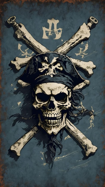 ilustración del logotipo pirata