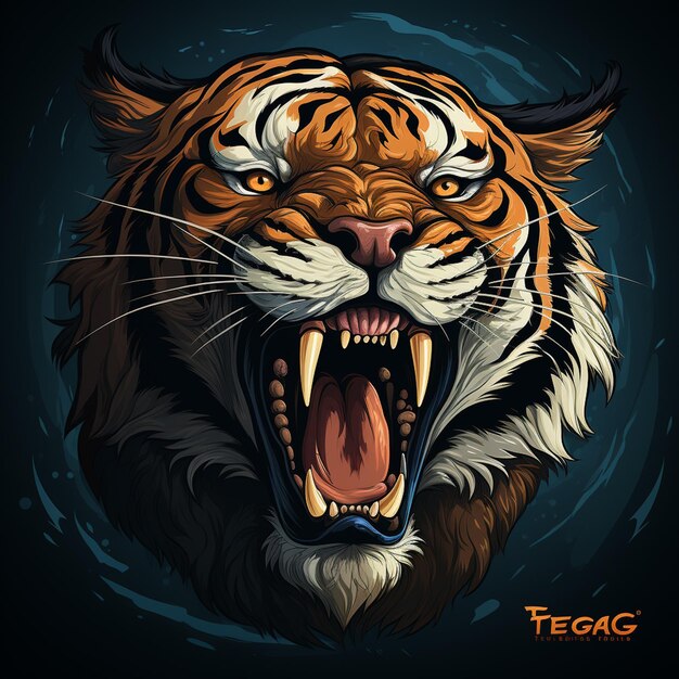 Foto ilustración del logotipo del tigre