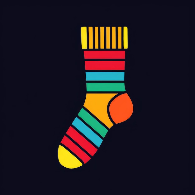 Ilustración del logotipo vectorial de los calcetines