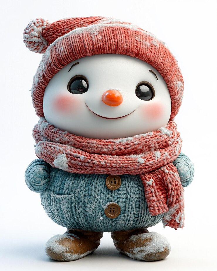 Ilustración lúdica y linda del personaje navideño