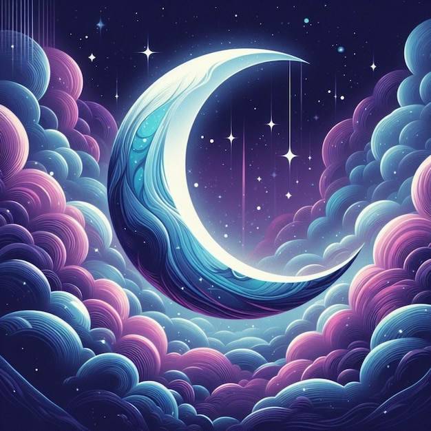 Ilustración de la luna