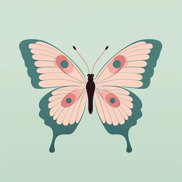 Ilustración de la mariposa