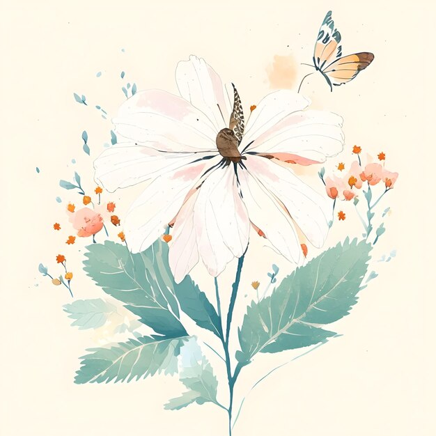 Ilustración de una mariposa