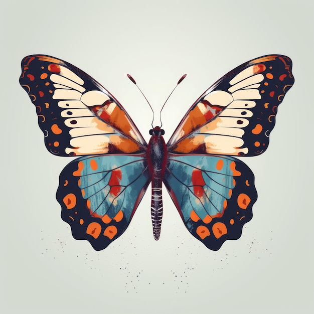 Ilustración de la mariposa