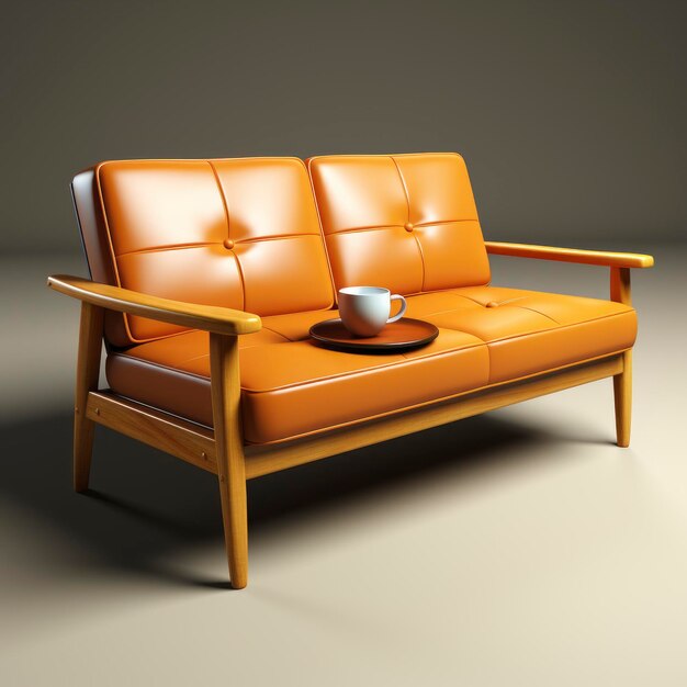 Ilustración de la mesa de café del sofá Imágenes de fondo modernas Papeles de pared en HD