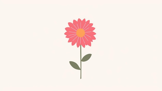 Ilustración minimalista de Aster con afirmación estética IA generativa