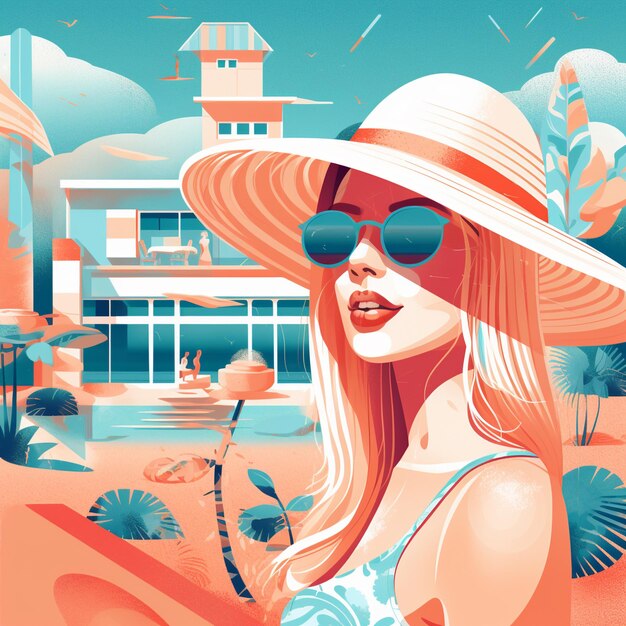 Ilustración moderna de verano