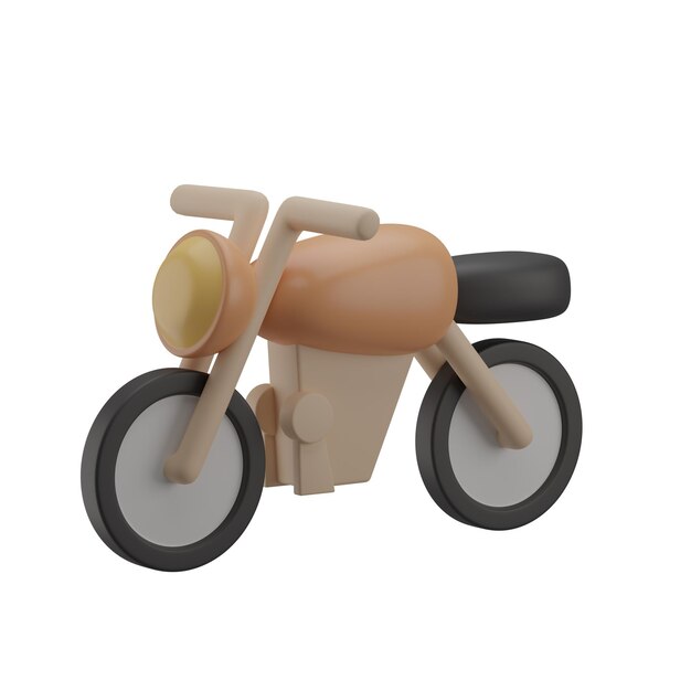 Ilustración de motocicleta 3D