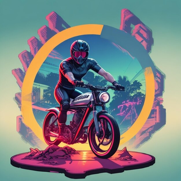 Foto ilustración de motocicleta