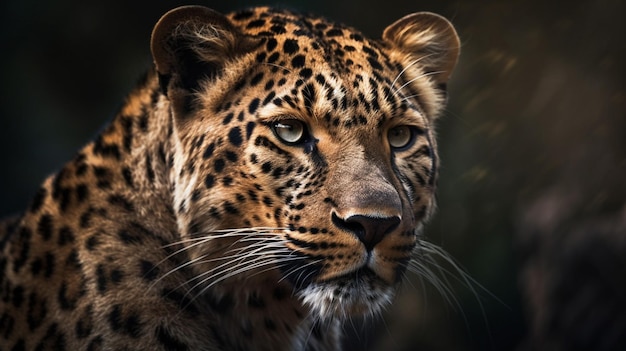 En esta ilustración se muestra un leopardo.