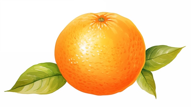 Ilustración de naranja de frutas dibujada a mano