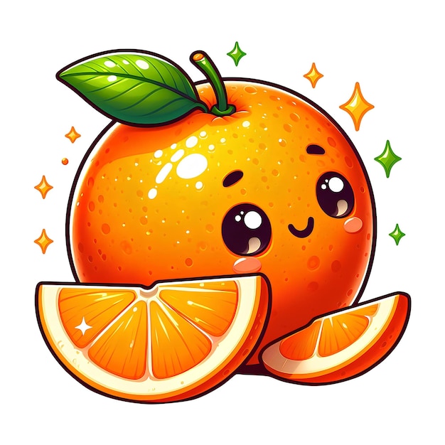 Ilustración de una naranja