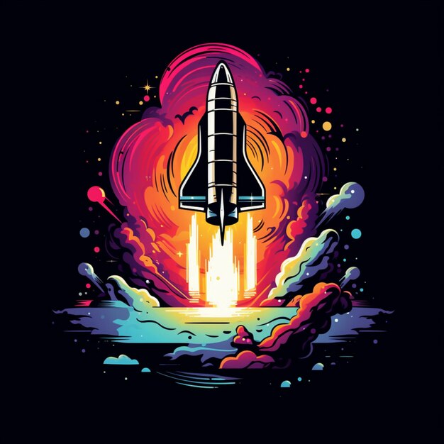 ilustración de nave espacial