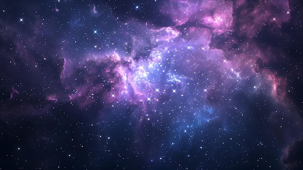 Ilustración de nebulosas espaciales del universo para su uso en proyectos de investigación científica y educación