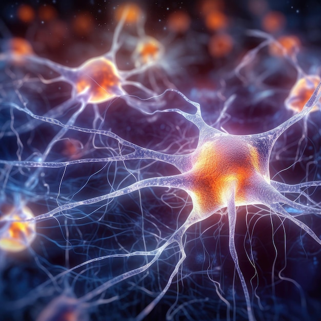 Ilustración neurotransmisor sistema nervioso