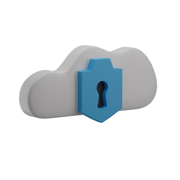 Ilustración de nubes en 3D