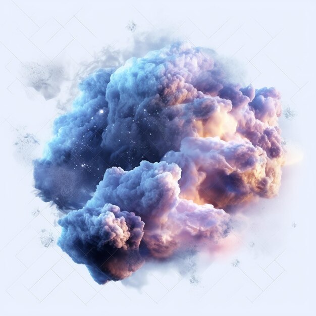 Foto ilustración de nubes azules