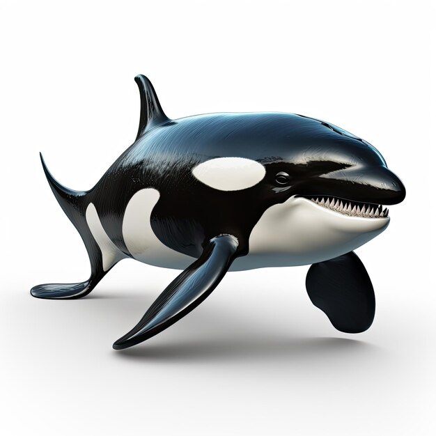 Ilustración de la orca con un estilo atractivo perfectamente