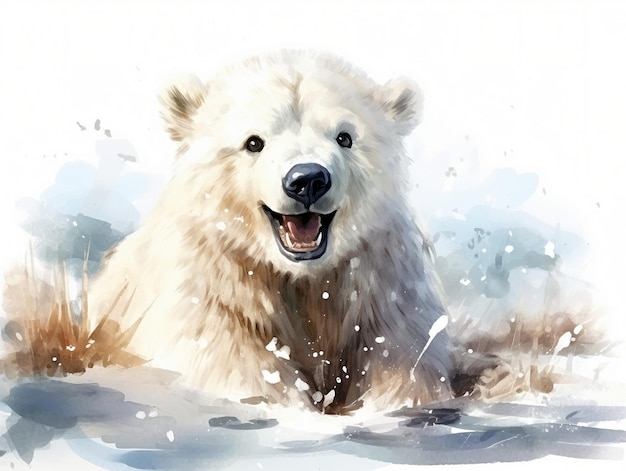 Ilustración de oso polar