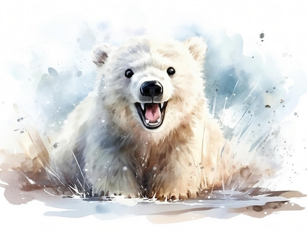 Ilustración de oso polar