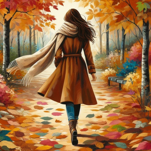 Ilustración del otoño