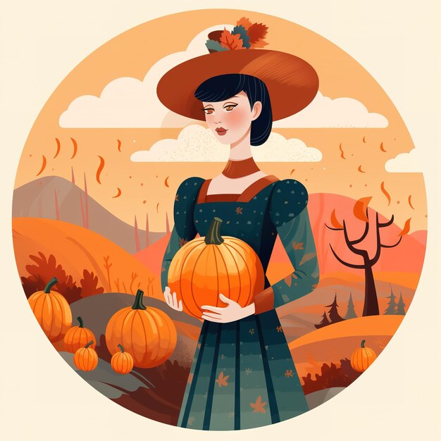 Ilustración de otoño