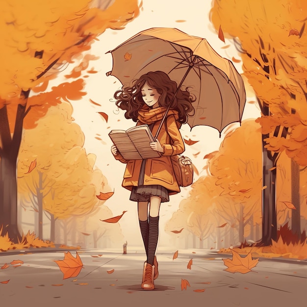 Ilustración de otoño