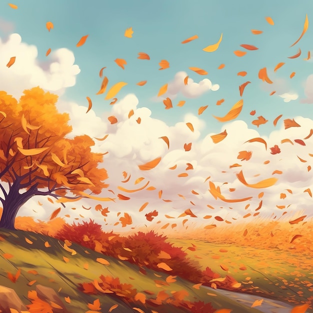 Ilustración de otoño