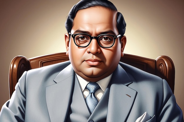 Ilustración del padre de Babasaheb Bhimrao Ambedkar