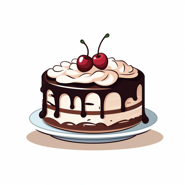 ilustración de pastel dulce