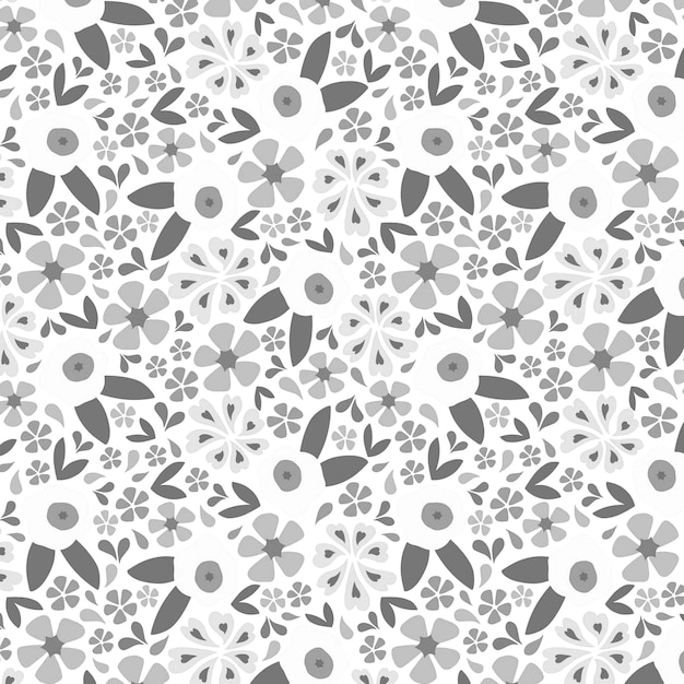 Foto ilustración de patrón de diseño de fondo de doodle floral transparente