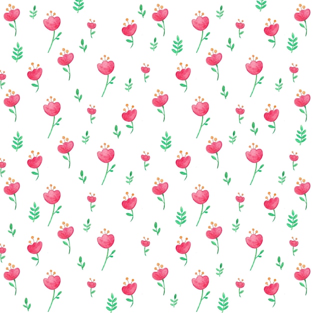 Ilustración de patrón de flor rosa