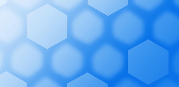 Ilustración del patrón hexagonal azul gradiente para el fondo abstracto
