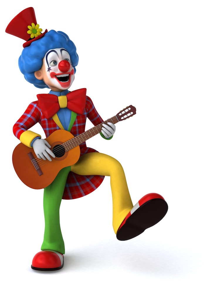 Foto ilustración de payaso divertido