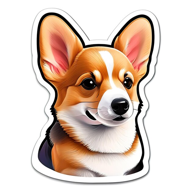 Foto ilustración de perro corgi ia generativa