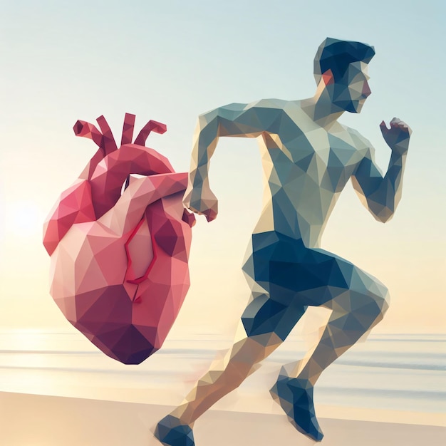 Foto ilustración de una persona que hace ejercicio de cardio