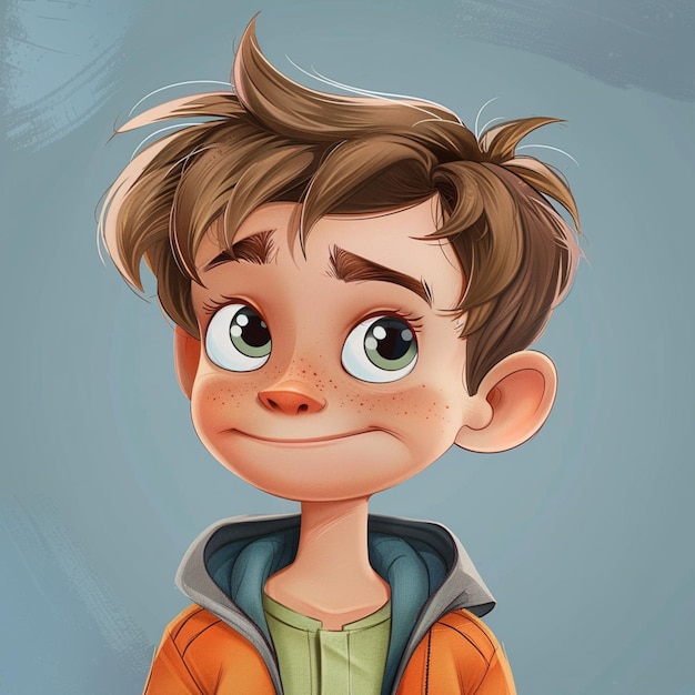 Ilustración de un personaje de dibujos animados