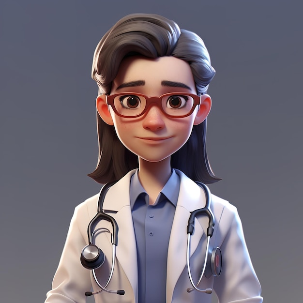 Ilustración de personaje médico