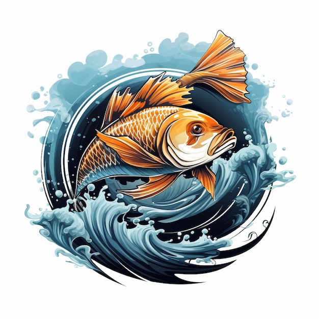 Foto ilustración de la pesca de peces