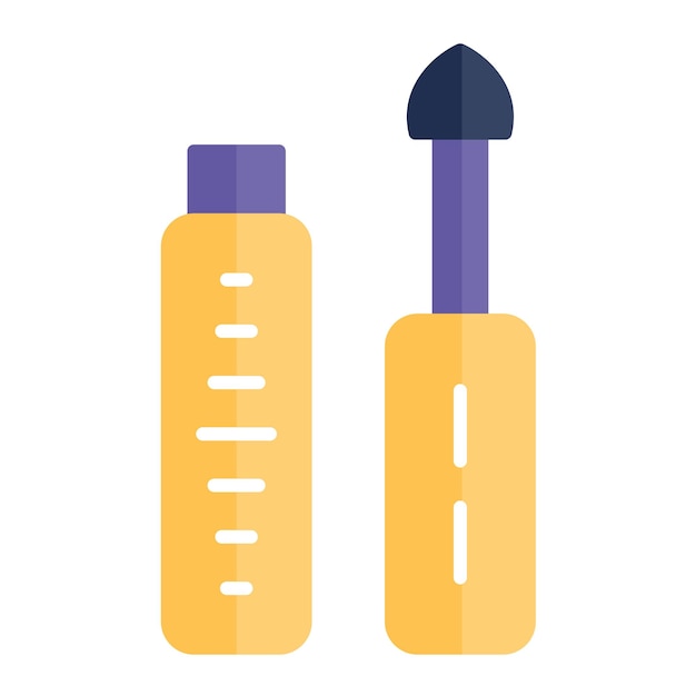 Ilustración plana de brillo labial