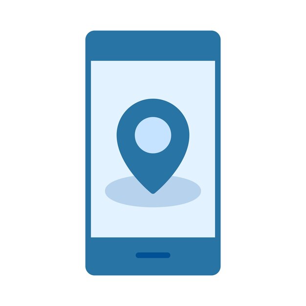 Ilustración plana GPS