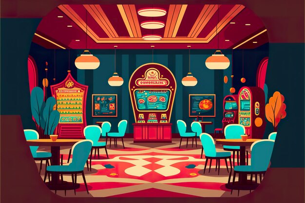 Ilustración plana interior de asino