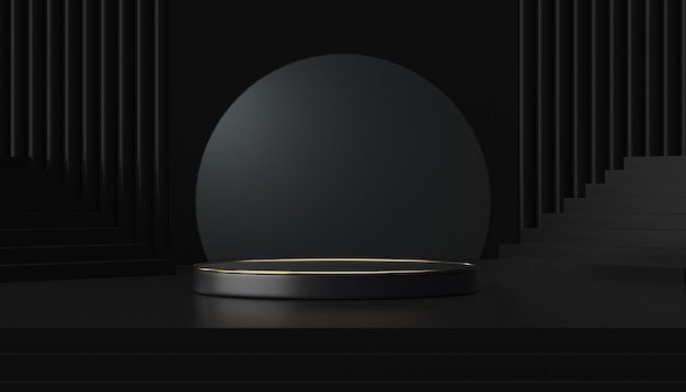Ilustración de procesamiento de diseño de fondo de pantalla de producto 3d