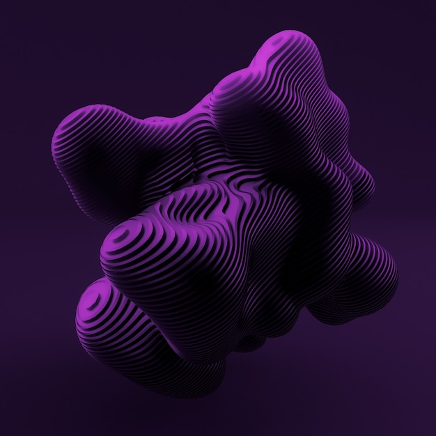 Ilustración púrpura negro abstracto