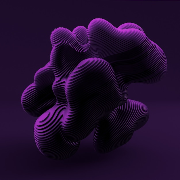 Ilustración púrpura negro abstracto
